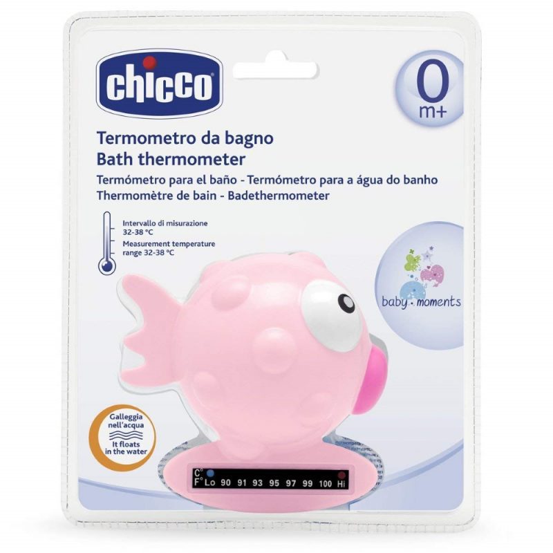 CHICCO BATH THERMOMETER PINK chicco