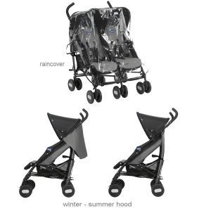 chicco echo twin stroller rain cover