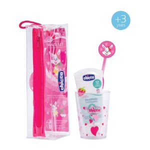 CHICCO ORAL CARE TRAVEL SET FOR GIRL