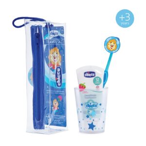 CHICCO ORAL CARE TRAVEL SET FOR BOY
