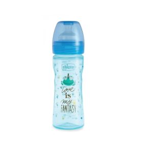 CHICCO WELL BEING BOTTLE LOVE BLUE 250ML