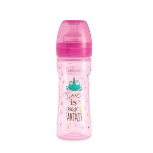CHICCO WELL BEING BOTTLE LOVE PINK 250ML