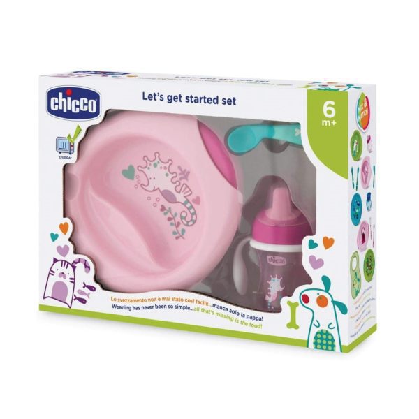 CHICCO WEANING SET 6M+ GIRL