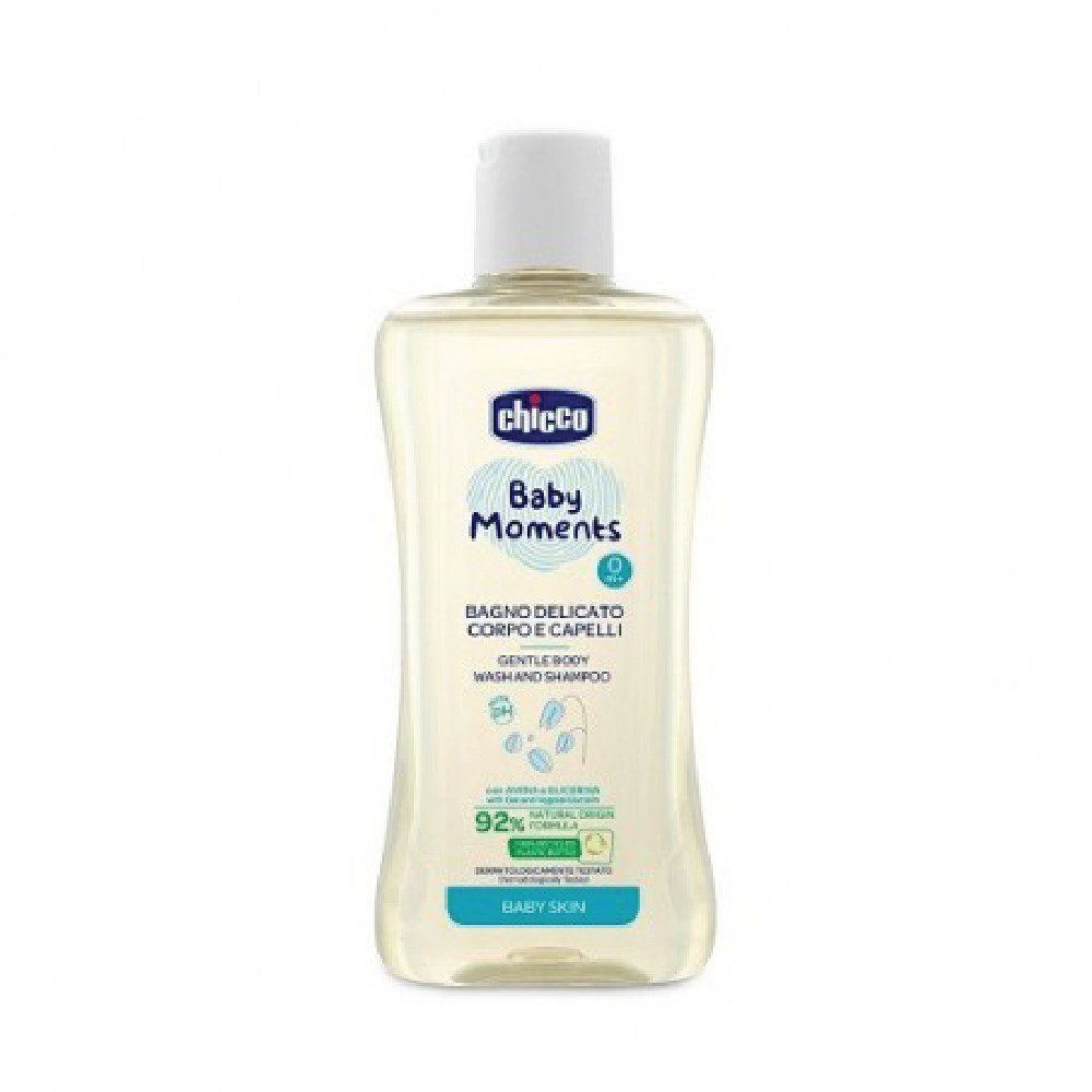 CHICCO BBM GENTLE BODY WASHSHAMPOO 200ML chicco