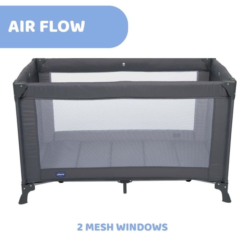 Chicco Goodnight Playard Grey เตียงเด็กแบรนด์คุณภาพจากประเทศ อิตาลี